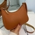 Bolsas de moda feminina retrô cor sólida couro pu ombro axilas bolsa casual ho - Rosa Chic