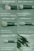 13 pçs pincéis de maquiagem macia conjunto eyeliner sombra escova cosméticos na internet