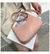 Imagem do Bolsas de moda feminina retrô cor sólida couro pu ombro axilas bolsa casual ho