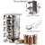 ORGANIZADOR ESPECIERO DE ACERO INOXIDABLE CON 20 FRASCOS DE VIDRIO - Florecer 