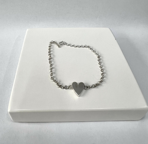 Pulseira True Love personalizável em prata