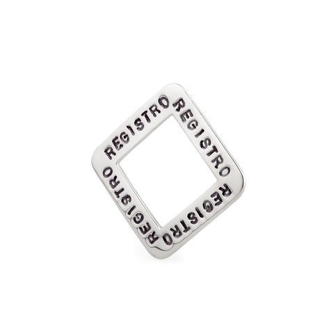 Pingente Quadrado personalizável em prata