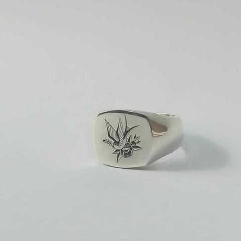 Anel Andorinha em prata