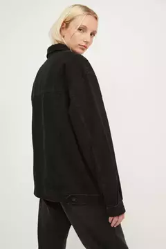 Campera Fatima Black stras Oversize en internet