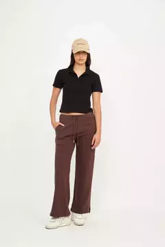 Jogger Wide Leg Perla uniongood - comprar online