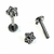 Piercing Labret MINI Flor em Titânio
