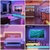 Imagem do Cor RGB 5050 Fita LED Fita Decor para o Quarto Do Bluetooth LEVOU 4m 5m e 10m