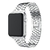 Pulseira de aço inoxidável para apple watch, 44mm, 40mm, iwatch, 42mm/38mm, pu - loja online