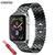 Imagem do Pulseira de aço inoxidável para apple watch, 44mm, 40mm, iwatch, 42mm/38mm, pu