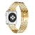 Pulseira de aço inoxidável para apple watch, 44mm, 40mm, iwatch, 42mm/38mm, pu na internet