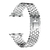 Pulseira de aço inoxidável para apple watch, 44mm, 40mm, iwatch, 42mm/38mm, pu na internet