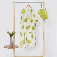VESTIDO MIDI ESTAMPADO POA MANGA CURTA - comprar online