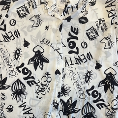 CAMISA MULLER OVERSIZE ESTAMPADA na internet