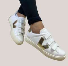 Velcro branco/dourado - UrgTênis