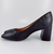 Scarpin Peep Toe Salto Grosso Napa Vizzano - Liangela Calçados