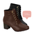 Bota Coturno Cano Curto Feminina Modare Ultraconforto Salto Bloco ORIGINAL