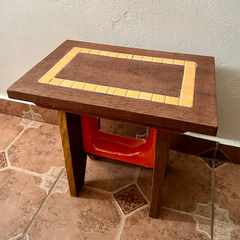 Banco/banqueta com Mosaicos Cobogó Laranja - comprar online