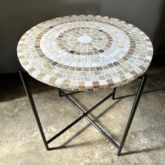Mesa de mosaico em mármores - "Siena Dorata" - comprar online