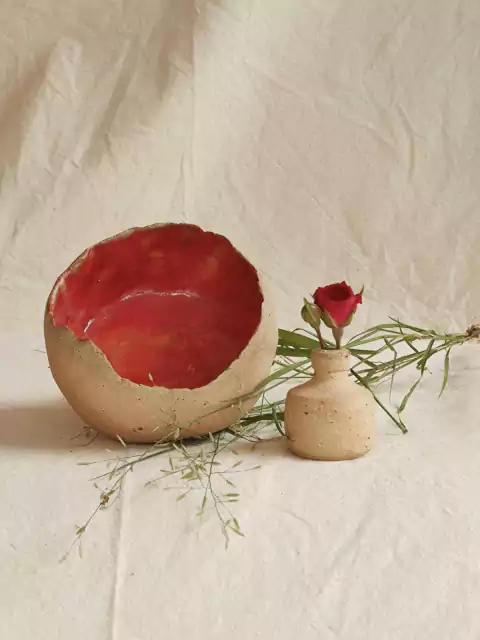 Conjunto tigela e miniatura