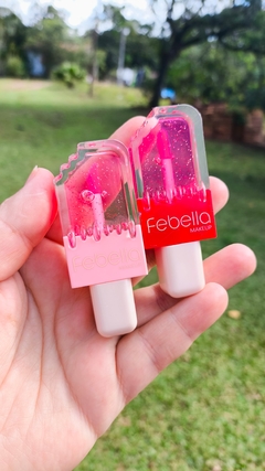 Lip Gloss Picole Sorvetinho Febella - Brilho Labial Glitter Picolé - comprar online