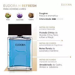 Eudora H Refresh Desodorante Colônia 100ml na internet