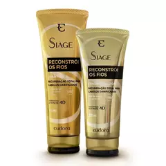 Combo Siàge Reconstrói os Fios: Shampoo 250ml + Condicionador 200ml