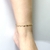 Sandálias descalços mulheres ankel pulseiras 18k ouro cor tornozeleiras de aç na internet
