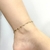 Sandálias descalços mulheres ankel pulseiras 18k ouro cor tornozeleiras de aç na internet
