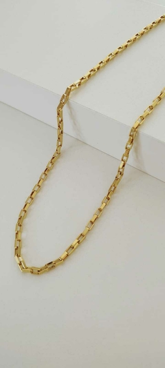 Corrente Veneziana Aberta CR1103 Banhada a Ouro.