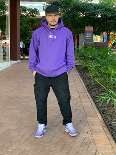 Moletom HIGH COMPANY Roxo refletivo - G