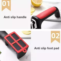 3/4 segmento cortador apontador de faca cozinha portátil ferramenta de pedra de - king Store