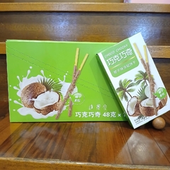 ［Choco Chocky］ [Una Cajita de 48G] Palitos De Galleta - Sabor Coco - comprar online