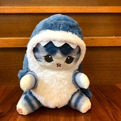 Peluche de Gato -Gris Con Disfraz De Tiburón -25cm- - comprar online