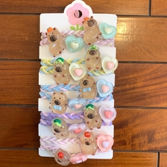 [Colitas Elásticas Pack x10] Capibara Kawaii Excelente Calidad - comprar online