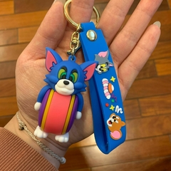Llavero de Goma de Tom y Jerry - Tom Con Tambor Tira Azul - comprar online
