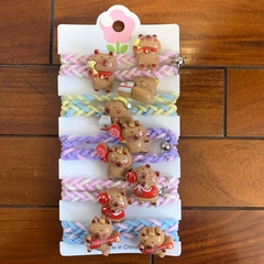 [Colitas Elásticas Pack x10] Capibara Kawaii Excelente Calidad - comprar online