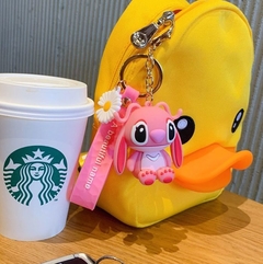 Llavero de Goma de Stitch Rosa - Margarita Nariz Rosa en internet