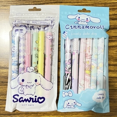 [Set De 6 Lapiceras]Sanrio Tinta Negro Retractil Calidad Premium - comprar online