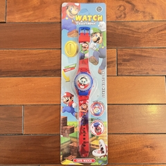 [E]Reloj Digital Infantil SUPER MARIO Con Tapa Giratoria y Luces