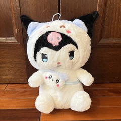 Peluche de Kuromi - Con Pijama y Carterita Celeste - 35cm - comprar online