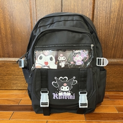 Mochila 4 CIERRE de Kuromi Negro - comprar online