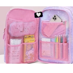 [10] Mochila Adulto de 4 CIERRE Multicolor con Conejo