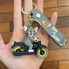 Llavero de Goma de Tom y Jerry - Tom en Moto - comprar online