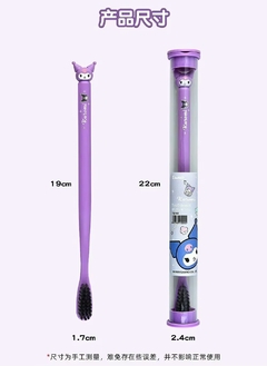 Cepillo Dientes Sanrio - KUROMI -Carbón Activado Cerdas Suaves - Shop Limite Zero