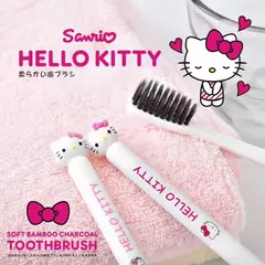 Cepillo Dientes Sanrio - Hello Kitty -Carbón Activado Cerdas Suaves - comprar online