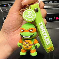 **Llavero de Goma de Tortugas Ninjas - Michelangelo