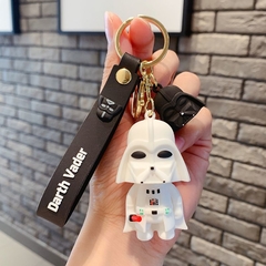 Llavero de Goma de Darth Vader Blanco