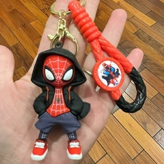 Llavero de Goma de Spider Man - con Campera Negra