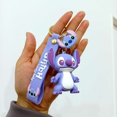Llavero de Goma de Stitch - Lila