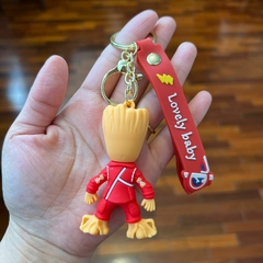 Llavero de Goma de Groot - Rojo Intenso - comprar online